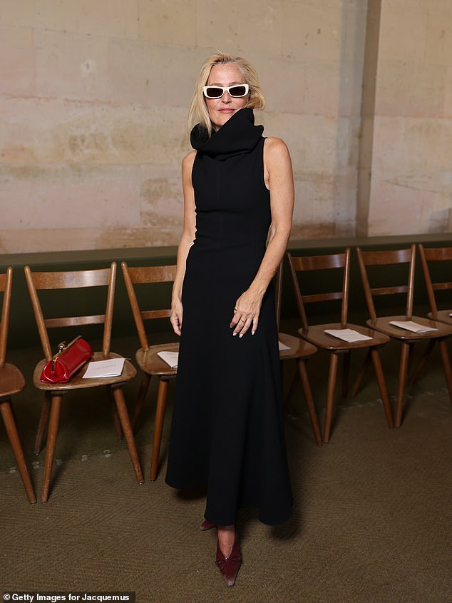 Blonde bombshell: Gillian Anderson is 57 but could pass for a woman decades younger