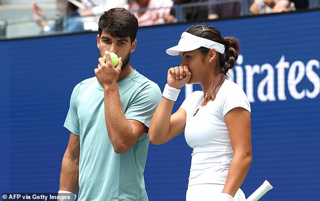 Raducanu and Alcaraz have spoken often about their strong playing chemistry in the build-up to the event