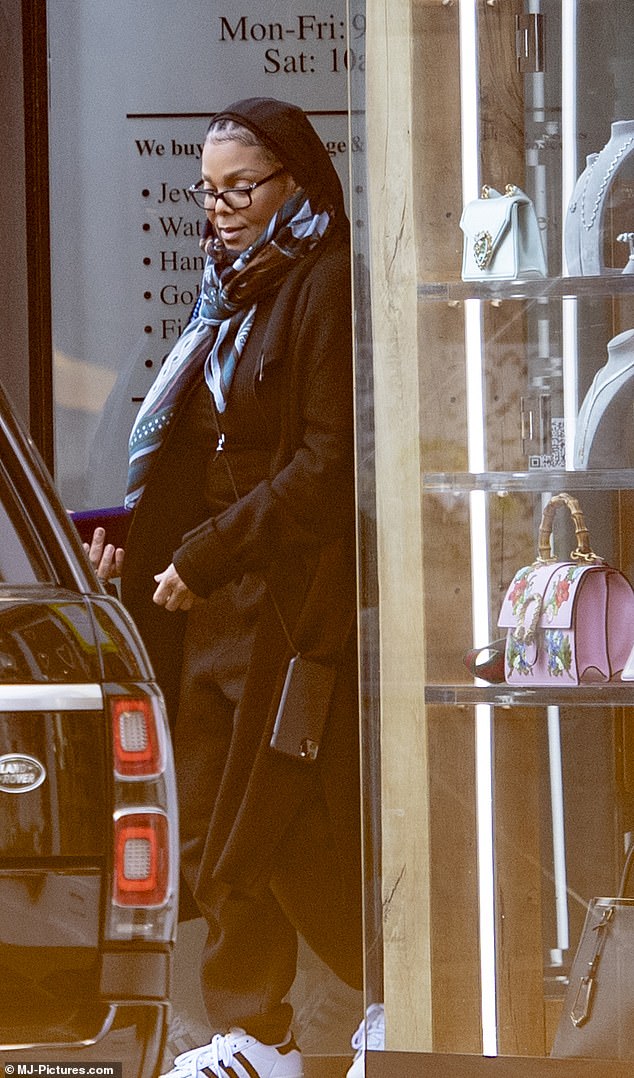 The shop - also known as 'Posh Pawn' is famous for its luxury items and has seen famous faces visit - including Janet Jackson (pictured leaving the store in 2022)