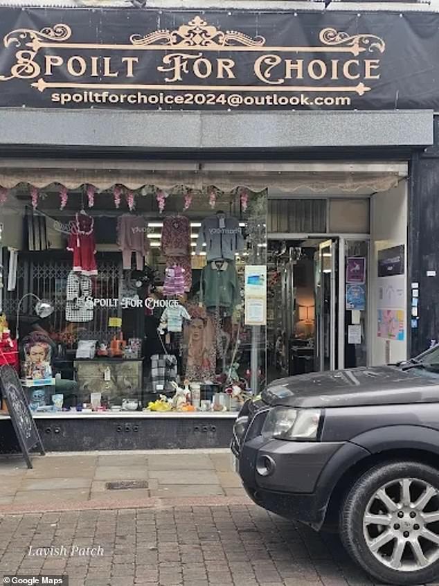 The clothes were stolen from the Spoilt For Choice shop in Sheerness in Kent