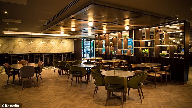 The luxurious dining area in the hotel, which was formerly open to the public for guests