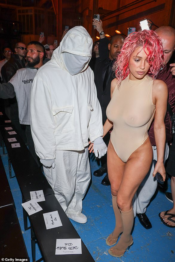 Bianca is no stranger to parading around in public in racy outfits since marrying the rapper; Pictured in 2024 in Paris, France