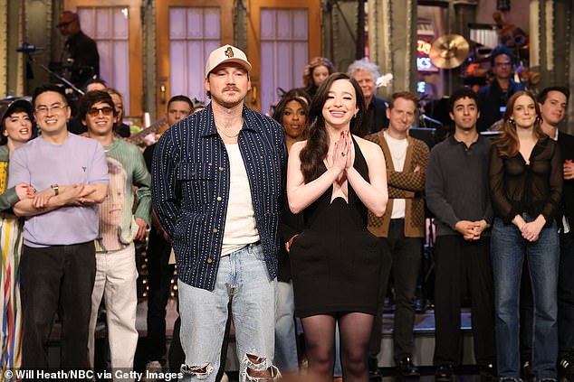 And she also hosted an episode of Saturday Night Live, in which musical guest Morgan Wallen controversially walked off the stage at the end of the show