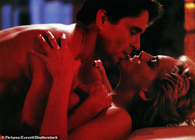 The steamy film starring Michael Douglas and Stone was released in 1992