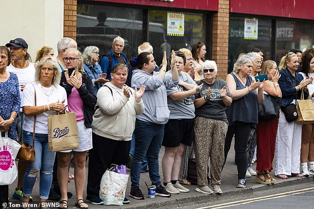 Members of the public also had the chance to leave notes in condolence books at the fast food restaurant