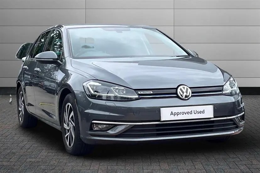 Gray Volkswagen Golf Approved Used car.