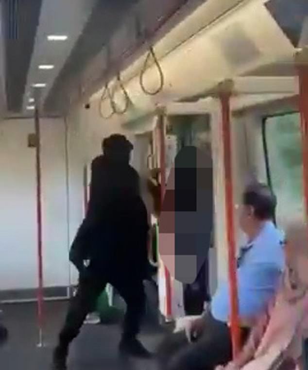 Adding to the distress of the moment, a female off-camera can be heard laughing at the scenes taking place, which occurred as the train neared Carpenders Park station