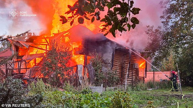 Russian attacks on western Ukraine killed one person and wounded multiple others, officials in the country said