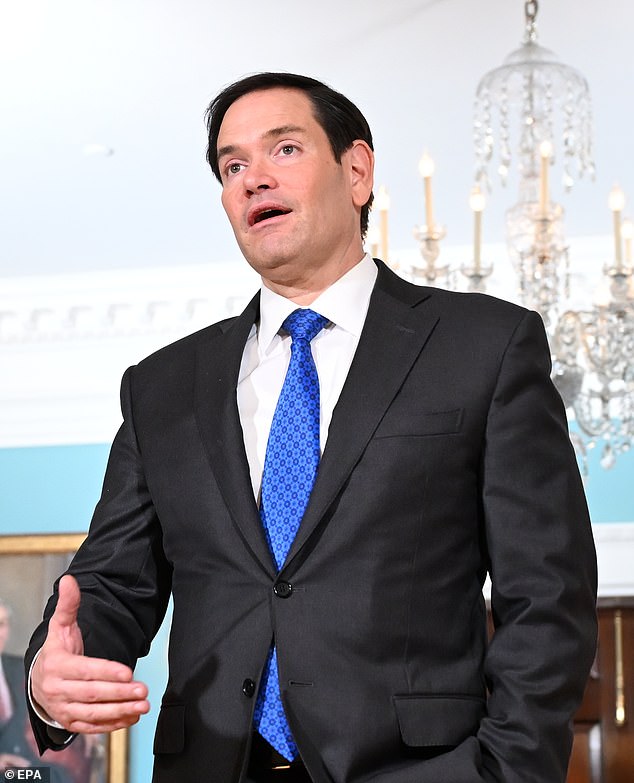 Mrs Connolly's case was raised with the US Secretary of State Marco Rubio (pictured)