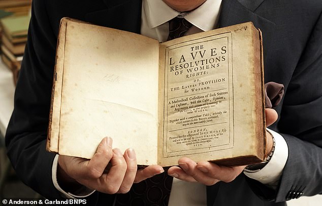 The book gives an extraordinary insight into the laws that shaped women's lives in 17th century Britain