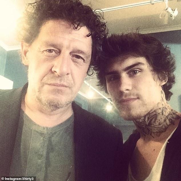 Marco Pierre White pictured with his son Marco Jr