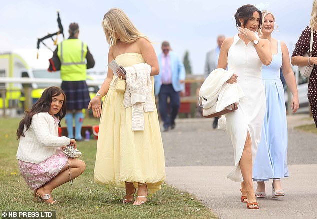 The ensembles were also fond of pastel hues which are perfect for the summer - including baby blues