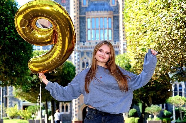 Ukrainian student Liza Minenko scored almost all 9 grades at Brighton College