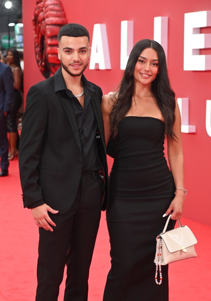 Junior Andre and Jasmine Orr at the UK Gala Screening of "Alien: Romulus".