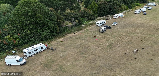 The shocking images come as the number of 'illegal' traveller sites being set up across the UK is on the rise as local councils are becoming increasingly unable to remove them, a planning enforcement officer has claimed