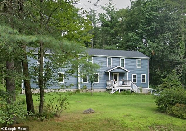 The couple's youngest child was found wandering around the $600,000 property, seen here, unharmed by police called to the scene about three hours after the shooting