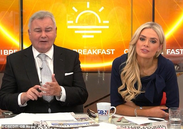 Kerry appeared on GB News for a plastic surgery debate. But as she showed off the results of a facelift one year on, Eamonn described her look as 'Oriental'