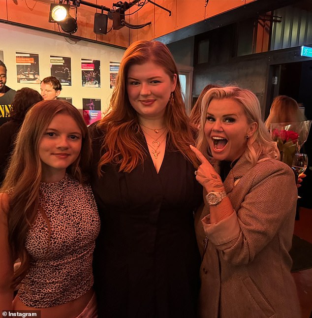 Kerry (pictured with two of her daughters, Heidi and Molly) has seemingly had a change of heart and called off the operation after her daughters 'massively impacted' her decision