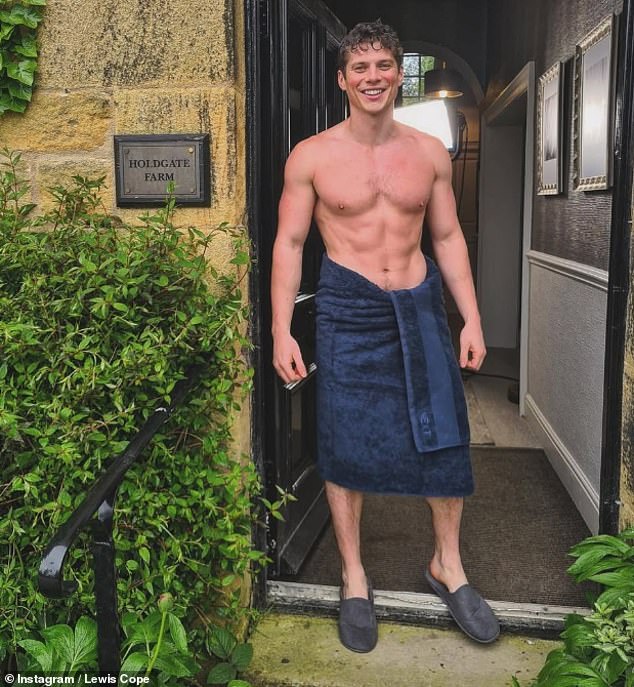 Having worked as both a model and actor, Lewis is no stranger to sharing snaps of his shirtless physique on social media