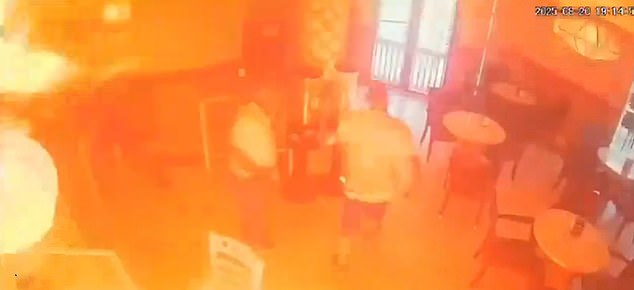 The man was arrested and a police investigation is underway