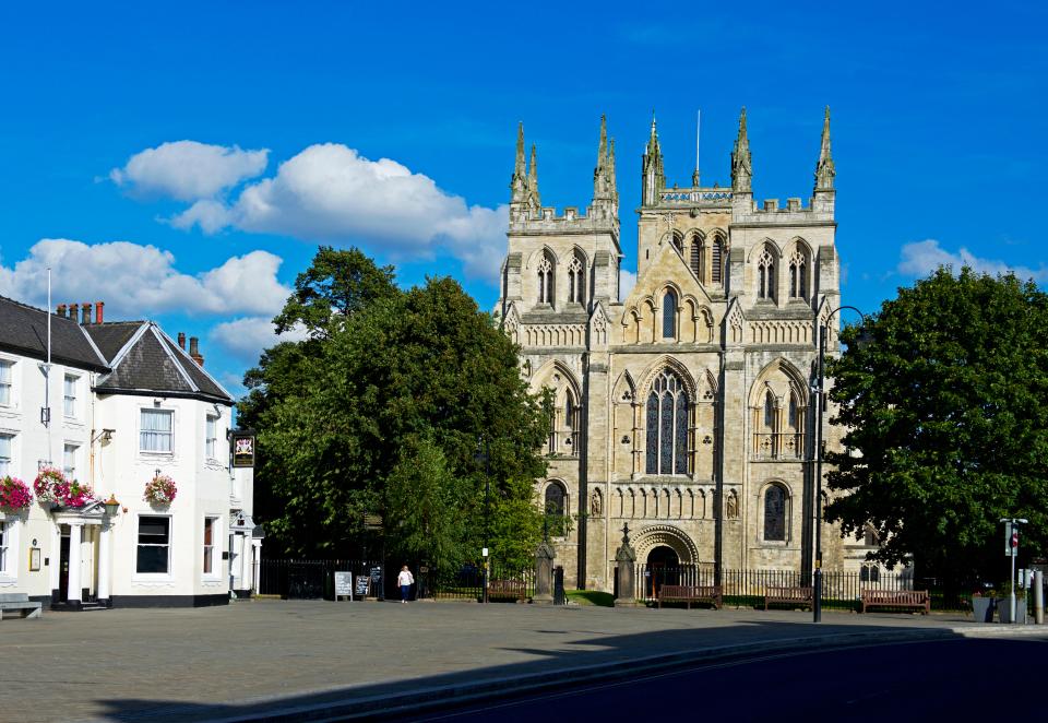 Selby Abbey in North Yorkshire, England.