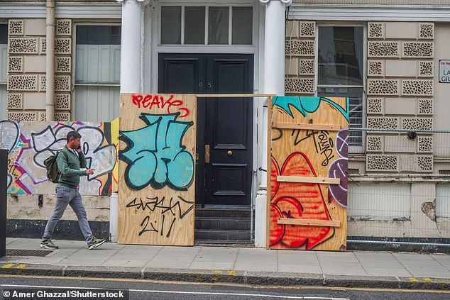 Residential properties in the Notting Hill area have been boarded up this week ahead of the carnival