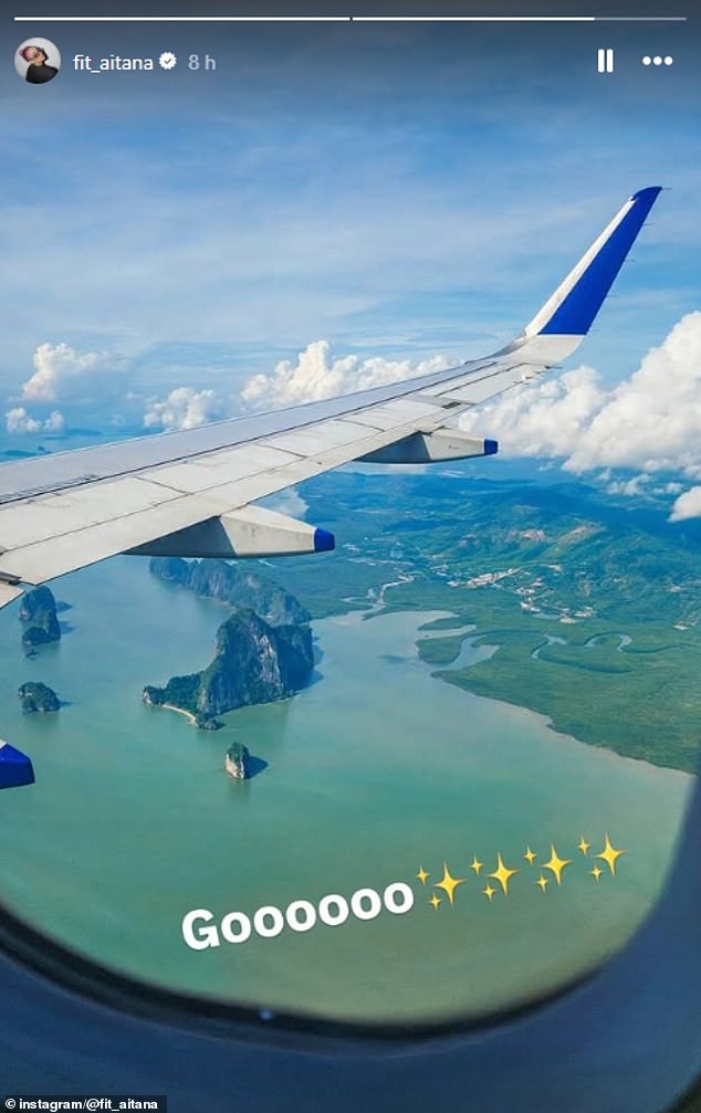 Aitana's creators appear to superimpose her photographs over real places - suggesting that somebody, at least, is enjoying her trips abroad