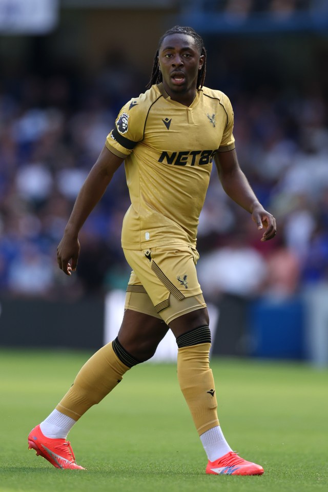 Eberechi Eze of Crystal Palace playing in a Premier League match.