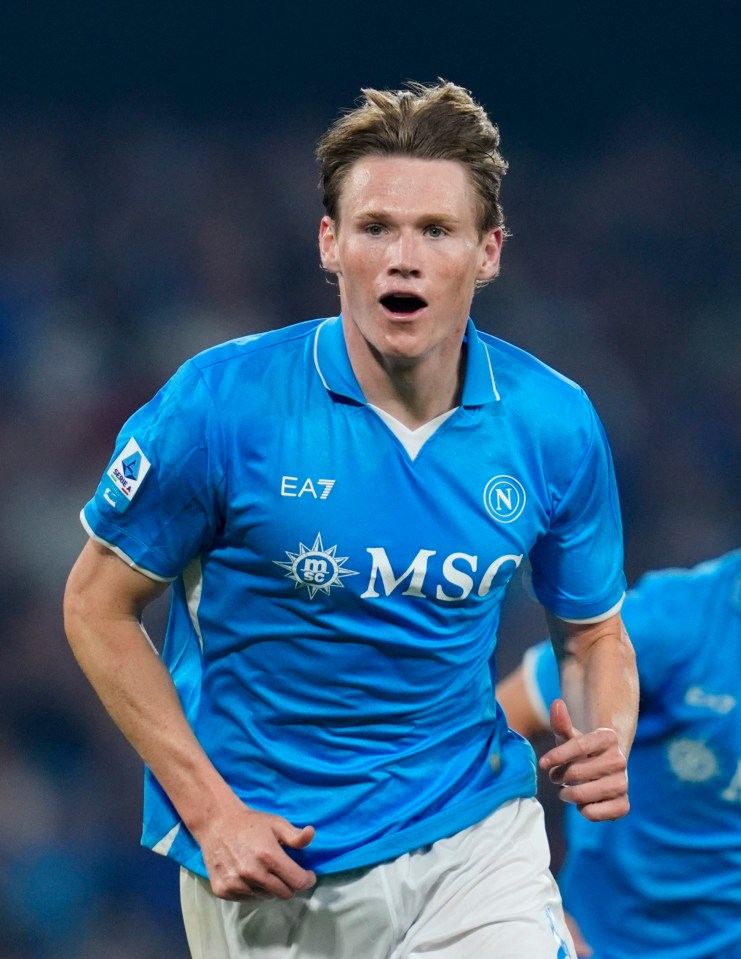 Scott McTominay celebrating a goal.