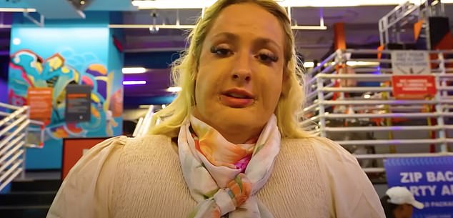 Ranging from posting videos including Surviving 24 Hours as a 600lbs Person (pictured), to stripping in shopping centres and interviewing children in public, Reynolds has caused a stir in the streaming scene and is known as a key 'rage baiter'