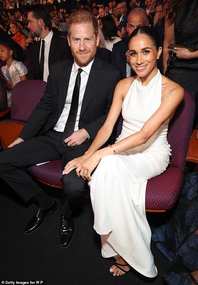 Pictured: Prince Harry and Meghan at the ESPY Awards at Dolby Theatre in Hollywood in July 2024