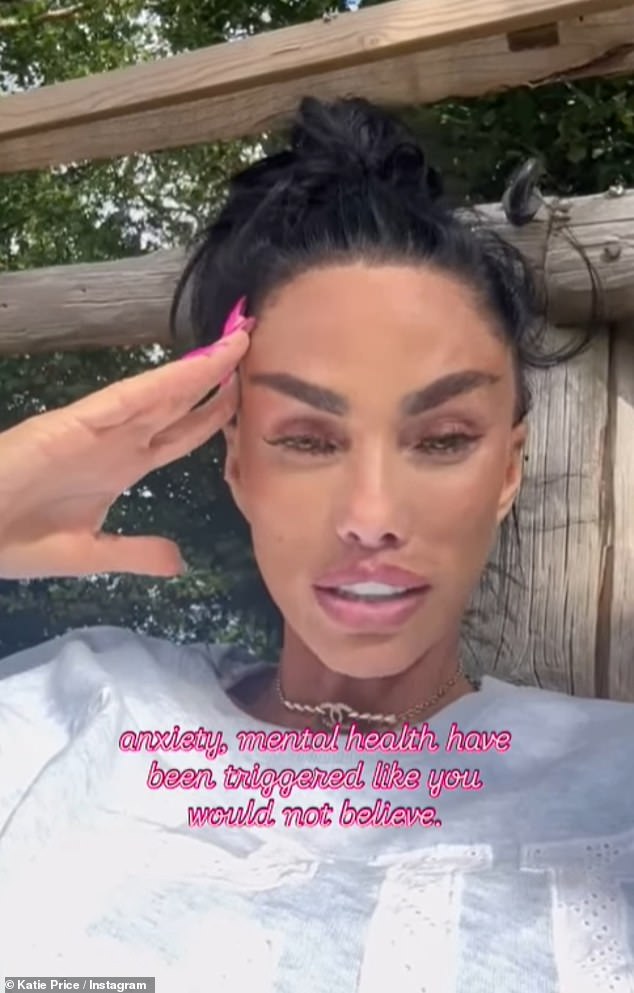 Princess' evening out came as her mother Katie, 47, took to Instagram and told fans her anxiety and PTSD had been triggered like never before in recent days