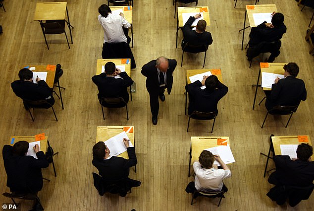 While the failure rates this year were broadly similar to 2024, there was a huge surge in the number of children retaking the subjects after failing last summer ¿ up by nearly a fifth for English and by 10.8 per cent for maths (file image)