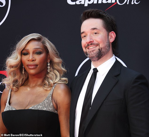 Williams is pictured with her husband, Reddit founder Alexis Ohanian, at the 2024 ESPYS