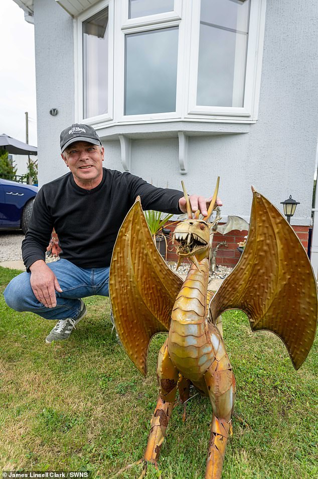 Steven Scorgie, 57, was also keen to welcome the royals to the neighbourhood