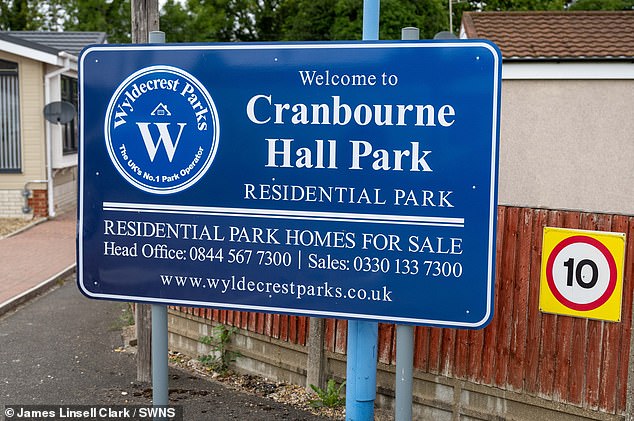 Although it's only four miles away from their current house, once they make the move, their nearest neighbours will be those living in Cranbourne Hall Residential Park