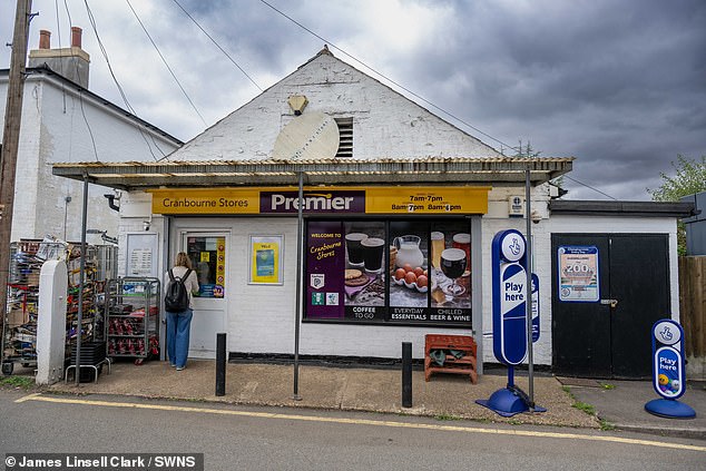 Some residents wondered whether they would see William and Kate at their local shop (pictured)