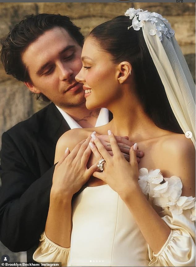 Brooklyn and Nicola said 'I do' for a second time on August 2 in Westchester County in front of her family
