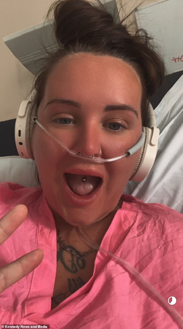 According to Nikki (pictured) she said that when she fell ill, her daughter said she looked yellow - which is a symptom of jaundice