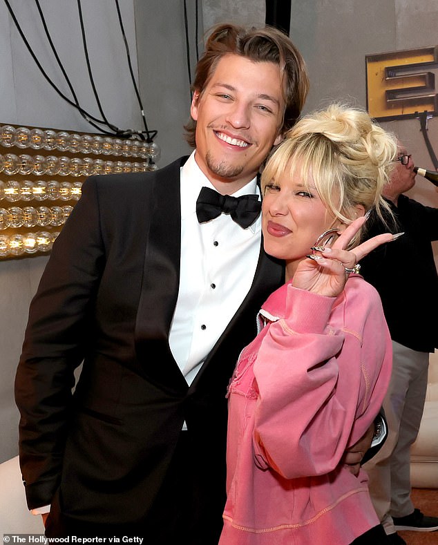 Millie did find love young however, as she began dating her now-husband Jake in 2021 when she was 17 (pictured in February 2025)