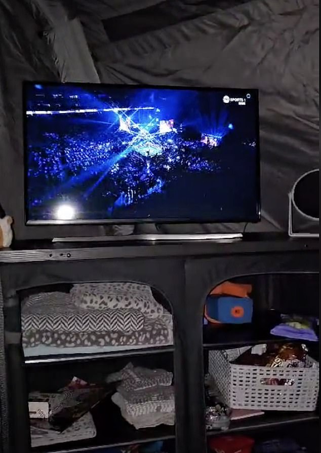 Last summer, Jodie Louise, a British mum , took to TikTok to share a clip of her £690 pitch at a campsite in Dawlish Warren, Devon, sharing the family's well-kitted and comfortable tent - which included a TV