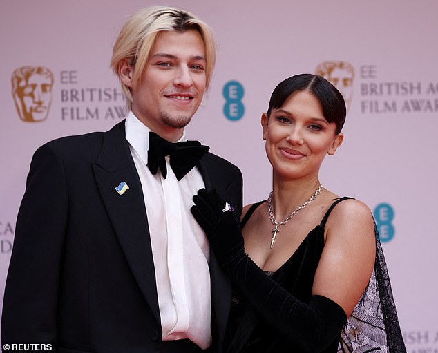 Jake and Millie, seen here in March 2022, first started dating in 2021 before tying the knot in May 2024