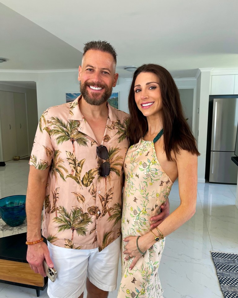 Ioan Gruffudd and Bianca Gruffudd announcing pregnancy.