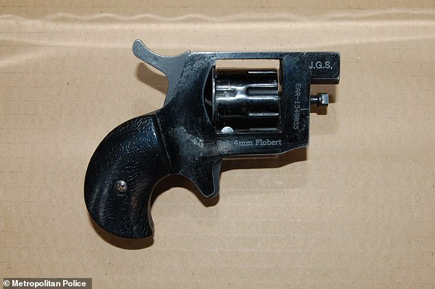 The thug was previously found in possession of this 4mm Flobert revolver