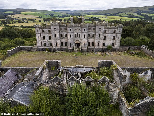 Although it cannot be touched except to restore it, estate agents Retties say there is permission for a golf course and homes on the land, which is located about 50 miles south of Glasgow