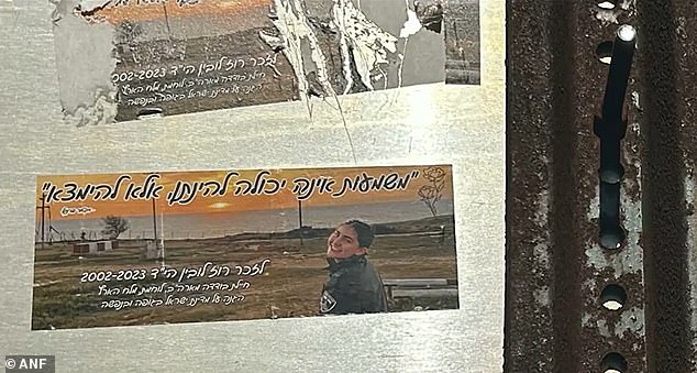 David told the news outlet the couple have the right to display any signs they want, but was upset when Anna tried to confront him last month about him putting stickers out to honor Rose. He appears to have placed the stickers (pictured) on public property