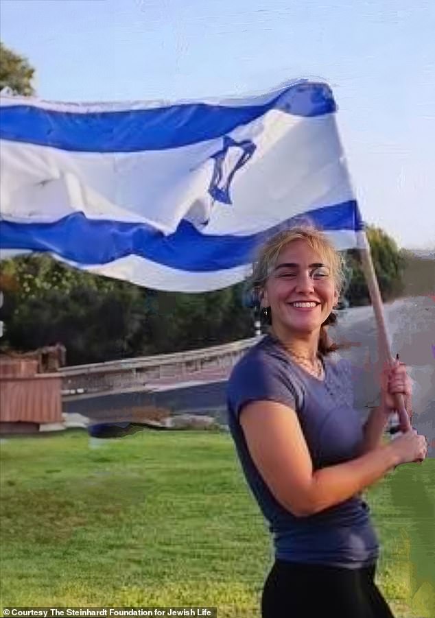 David is a father of five. His eldest daughter Rose (pictured) died while serving in the Israeli border police force