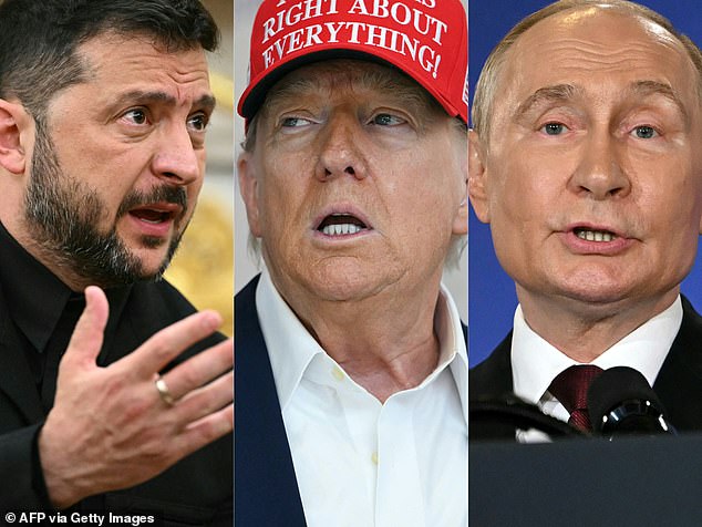 Ukraine's President Volodymyr Zelenksy wants a ceasefire but President Trump has adopted Vladimir Putin's position on the issue