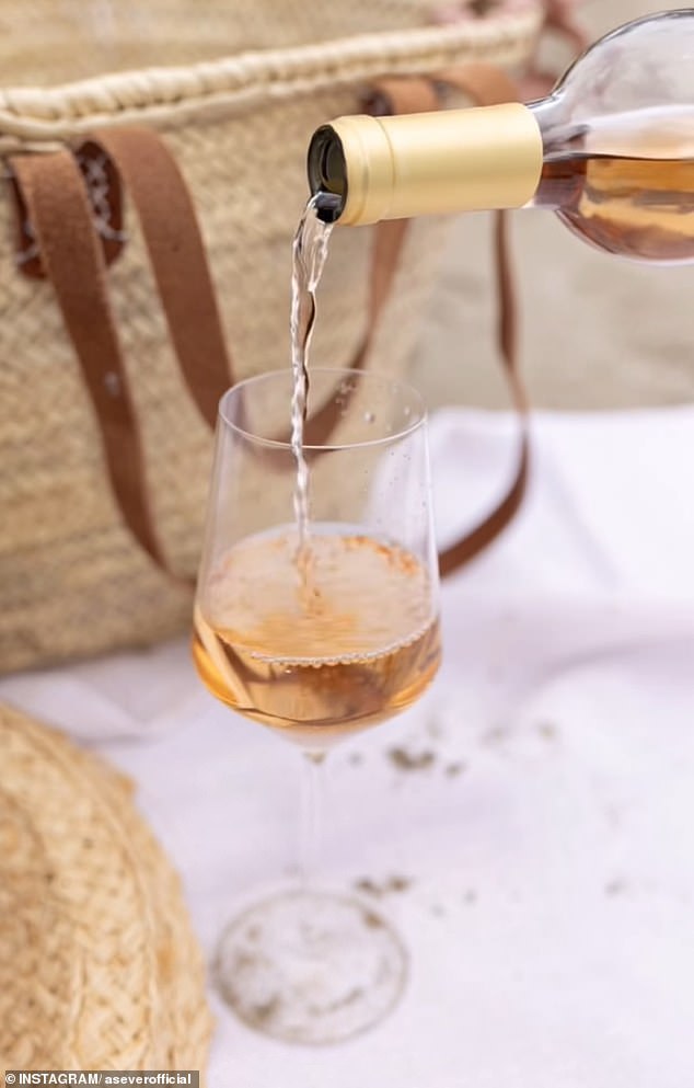 The brand's account regularly reposts mid-level influencer's posts on As Ever's wine and other products