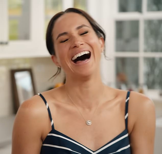 In the one-minute and 27-second teaser for 'With Love, Meghan', the Duchess is seen eating cheese and prepping food and drink with friend